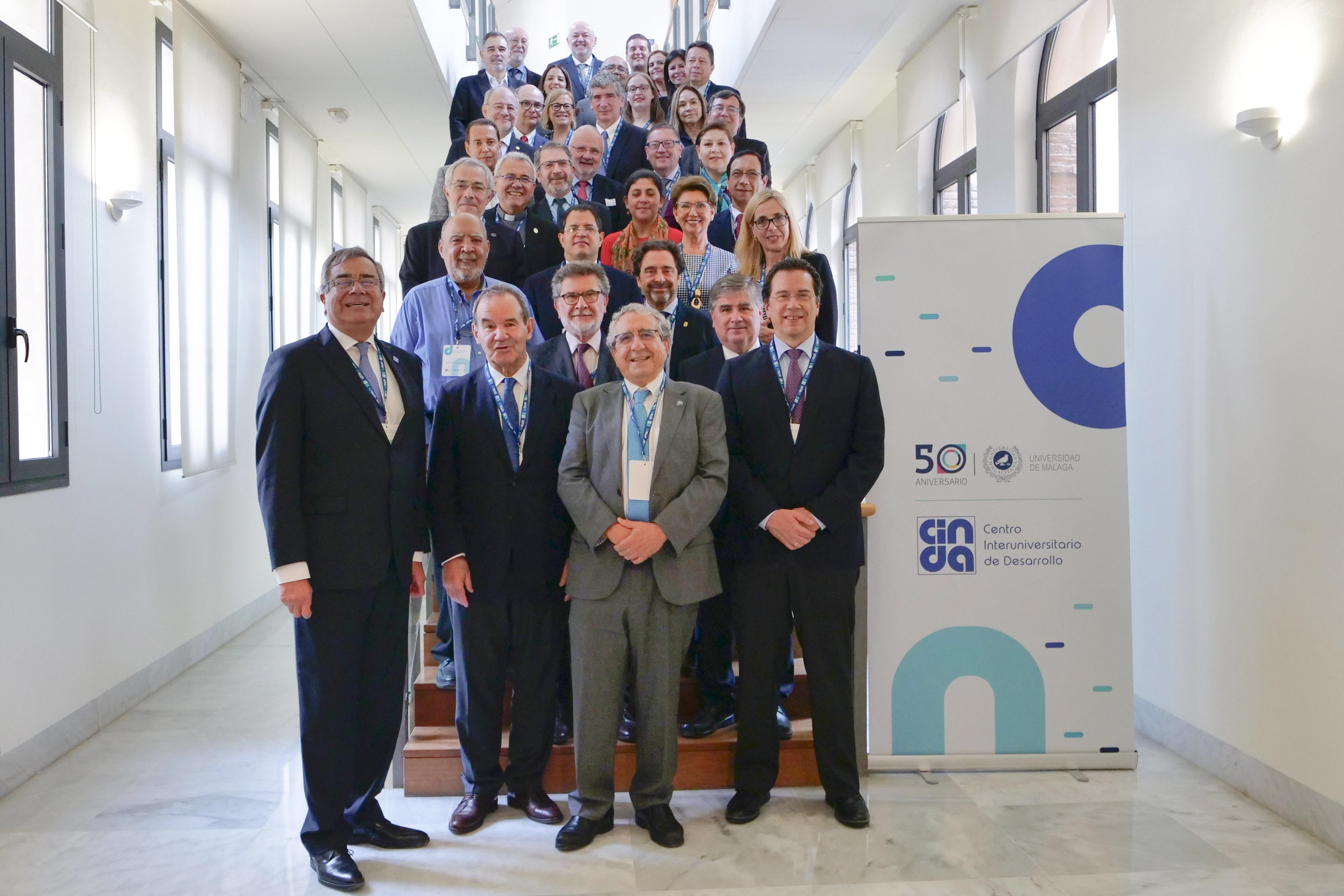 Nuestra Rectora en Junta de CINDA en la Universidad de Málaga, España