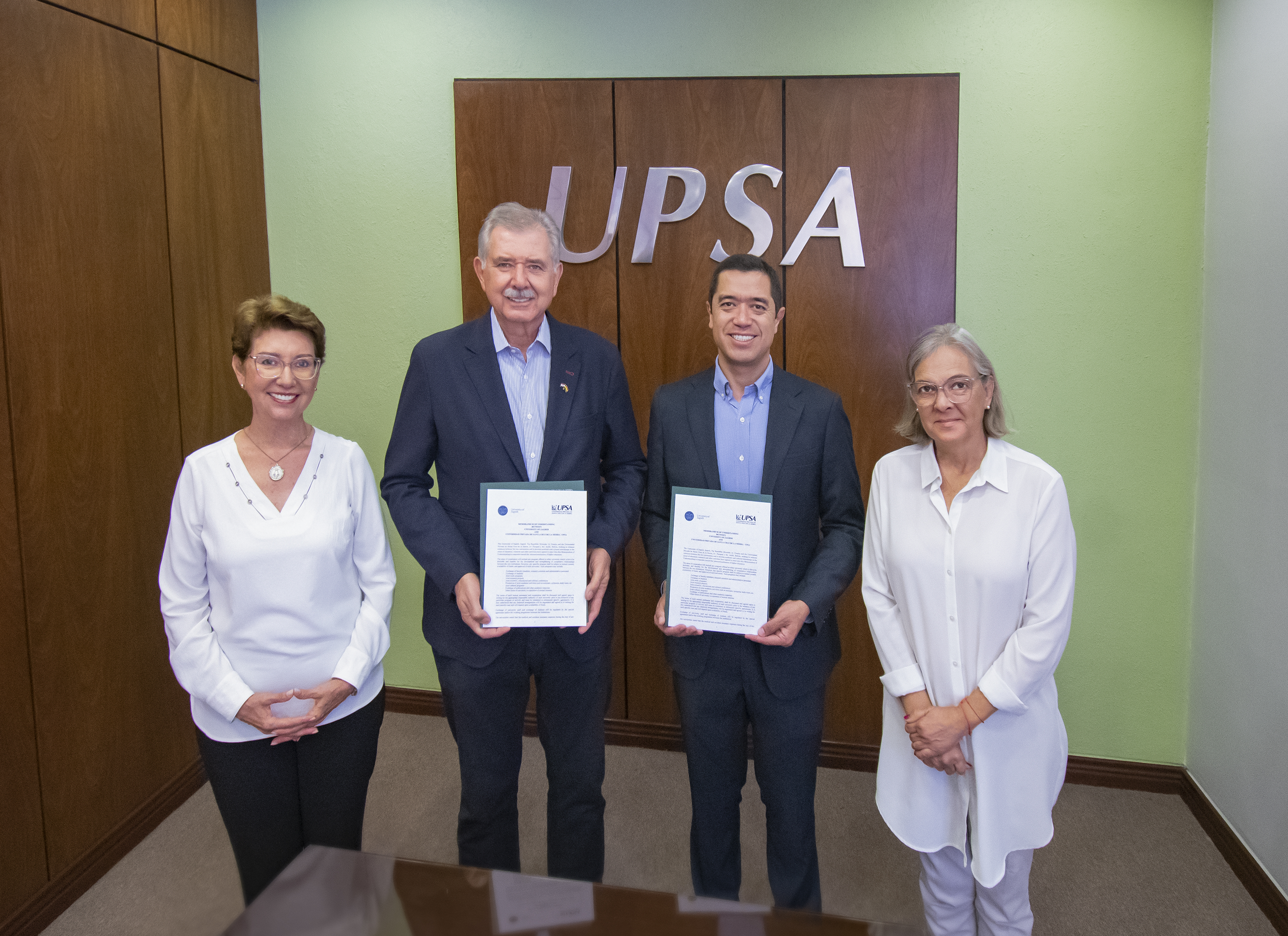 UPSA firma convenio con Universidad de Zagreb